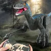 ElectricRC Animals RC Dinosaur Raptor Jurassic Remote Control Trex Velociraptor Toy Electric Walking Dragon Toys For Children Christmas Gifts Kids 230605