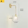 ウォールランプノルディックアンティークロフトランプベッドルームのための家の装飾LED SCONCE METAL GLASS VINTAGE BEDSIDE LIGHT FIXTURE INDOOR LUMINAER