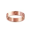 Amor anillo de diseñador para mujer anillo de oro de lujo anillos de uñas de diseñador anillo de diamantes Para mujer moda anillo de diseñador de acero de titanio anillo de compromiso patrón de letra grabada