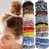 Autres 20 pièces femmes intestin en forme de cheveux cravates bandeau filles doux tissu bandeaux cheveux accessoires titulaire cheveux cordes