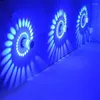 Wandlamp RGB Spiraal LED Licht 3W Draadloze Afstandsbediening Dimbare 360 Graden Stralingshoek Voor Party Bars El Cafe Drop Ship