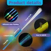 50Pcs 27/35cm Led Fiber Optic Stick Glow Up 3 Flashing Models Wands Christmas Birthday Kids Gift Luminous Toy