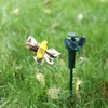 Garden Decorations Solar Power Dancing Farflies Fluting Vibration Fly Hummingbird Flying Birds Yard Funny Toys Q174