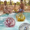 Ballon 5 stks Opblaasbare Strand Bal Regenboog Kleur Zwembad Party Gunsten Zomer Water Speelgoed Leuk Spel Voor Kinderen gift 230605