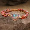 Bedelarmbanden 2023 Edge Heart-shaped Imperial Stone Bracelet Handgeweven Double Beaded Bag Retro Sieraden Accessoires