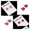 Clip-On Screw Back Allergen Stainless Steel Diamond Stud Earrings Women Mens Ear Fashion Jewelry Will And Sandy Gift Drop Delivery Dhha6