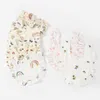 Style coréen bébé alimentation bave bavoir à volants Floral nourrissons salive serviette coton gaze burp tissu pour nouveau-né bambin enfants bavoirs nouveau
