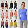 Yoga training damesshirt met lange mouwen Slim Gym Snel Tech Full Stretch Fitness T-shirts Definieer hardlooptops Populair Bodybuilding Tee Girl