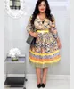 Ethnic Clothing African Dresses For Women Elegent Fashion Leopard Print Style Africa Plus Size Polyester Mid-Calf Dress