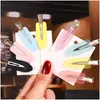 Hårklämmor Barrettes Simple Candy Color Hairpin Makeup Clip Small Duck Bobby Pins For Women Girls SMAEDMYCKE LEVERANS HA DHNY8