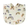 Style coréen bébé alimentation bave bavoir à volants Floral nourrissons salive serviette coton gaze burp tissu pour nouveau-né bambin enfants bavoirs nouveau