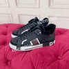 2023New Brand Women Casual Shoes Läder LACE-UP Sneaker Fashion Running Trainers Letters Woman Shoes Flat Printed Gym Sneakers