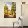 Countryside Landscape Canvas Art Road to Gothic Handmade Oil Painting Impressionistic Modern Home Decor