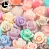 Beads 20pcs Loose Colorful Peony Natural Shell For Jewelry Making DIY Bacelet Necklace Ankles Accessories