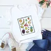 Camisetas Femininas Frutas Mulheres Harajuku Vestuário Havaí Sexy Tops Moda Gótica Praia Férias Camisetas Extragrandes Vintage XL