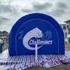 Tenda de túnel inflável personalizada para entrada de túnel esportivo 10mL com 2 portas para promoção de exposição de eventos