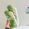 3D Cute Cartoon Dinosaur Telefon Fase for iPhone 14 13 12 11 Pro Max Cake Soft Gumowa silikonowa odporna na wstrząsy.