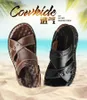 Taille 38-44 Sandales en cuir pour hommes Mode Chaussures de plage Sandales de randonnée Baskets décontractées Summer Beach Sandalias Garçons Hommes Pantoufles L230518