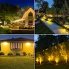 Luz solar RGB ao ar livre 36LED jardim jardim projetores solares decorativos 3000K/6000K paisagem gramado chão lâmpada à prova d'água