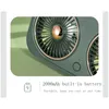 Fans HOMDD USB Desk Fan Portable Desktop Table Fan Strong Wind Quiet For Office Outdoor Handheld Double Leaf Folding Air Cooler Fan