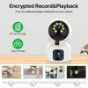 WiFi Camera Dual Screen Babyfoon Home Secuiry Camera Ai Menselijke Detectie Kleur Nachtzicht CCTV Video Surveillance