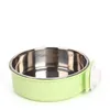 Dog Bowls Feeders Stainless Steel Pet Cat Lock On Cage Feed Drink Supplies Will And Sandy Drop Ship Delivery Home Garden Dhatu