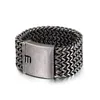 Pulseiras de elo 18/30mm Punk Vintage Corrente de Aço Inoxidável Dubai Cor Dourada Mesh Masculino Feminino Jóias Cool Acessórios