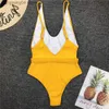 Women's Swimwear 2019 Sexy New One Piece Swimsuit High Cut Swimwear Women Brazilian Bathing Suits Beachwear Backless Swim Wear Solid Monokini T230606