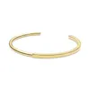 Luxury Golden Cuff Open Bangle för Pandora Signature I-D Armband Set Designer Jewelry for Women Girl Gift Wedding Party Gold Armband med originallåda