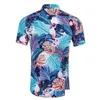 Camisas casuais masculinas estampadas florais manga curta top verão praia camisa para homens roupas drop delivery vestuário masculino Dhuv7