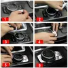 New Car Multimedia Buttons Decoration Cover Trim Sticker Car Chrome Button Decor Cover For BMW 1/2/3/5/6/7/X1/X3/X5/X6