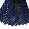 Neckband Classic Blue Black Red Slips Men Business Formal Wedding Tie 8cm Stripe Plaid Fashion Shirt Dress Accessories 230605