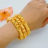 Charm Bracelets Luxury Ethiopian Gold Color Bangles For African Women Indian Middle Eastern Dubai Jewelry Bracelets Brazilian Bangles 230605