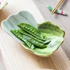 Plates Ceramic Plate Dish Sauce Dessert Vegetables Shape Salad Bowl Children Meal Tray Plato