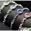 Bracelets De Charme Cristal Coeur De L'océan Amour Bracelet Bracelet Manchette Pour Les Femmes Bijoux De Mode Cadeau Will Et Sandy Drop Livraison Dht3H