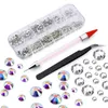 Nail Art Decorations MultiSize Rhinestones 3D Crystal AB DIY crystal diamond gem glitter Beauty 230606