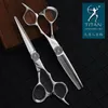 Schere Schere Titan 6 Zoll Effilierschnitt-Stil Werkzeug Edelstahl Haarschere Salon Friseurschere 230605