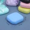 Sunglasses Cases 1PC Lovely Travel Kit Pocket Mini Contact Lens Case Easy Carry Mirror Lenses Box Container 230605
