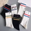 Rhude Men Socks Simple Letter High Quality Cotton European American Street Trend Socks Men Women Socks Couple In-Tube