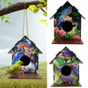 Ścieg New Bird House Diamond Painting Mosaic Zestaw DIY Diamond Haft haft 5D Wiertło Bird's Nest Tree wiszące festiwal obraz