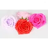 Fleurs décoratives 9 pièces Rose savon Floral en forme de coeur parfumé bricolage cadeaux créatifs pour la saint-valentin fête de mariage noël