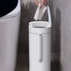 Afvalbakken Smalle Badkamer Smart Prullenbak Met Toiletborstel Elektronische Automatische Afval Vuilnisbaktoilet Waterdichte Smart Sensor Prullenbak 230605