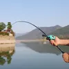 Rod Reel Combo Sougayilang 8.1 1 Rapporto di trasmissione ad alta velocità Mulinello da lancio liscio e 2,1 m 4 sezioni Set combinato di canna da pesca portatile in fibra di carbonio 230606