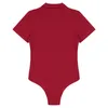 Men's Body Shapers Mens Romper Pajamas Lingerie Adult Babies Bodysuit Short Sleeve Turn-down Collar Press Button Crotch Shirt Bodysuit 230606