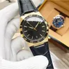 Luxe herenhorloge Saffier lichtgevend horloge zakelijk automatisch mechanisch 41 mm volledig roestvrijstalen horloge