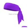 Headbands Solid Color Sport Yoga Headband Sweatband Hood Hairband Work Out Fitness Cycling Running Tennis For Women Men Will And San Dhepf
