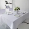 طاولة قطعة قماش غلاف قطعة قماش مائدة مفررية كبيرة الحجم من tablecloth المنزل الديكور حفل زفاف المأدبة أبيض مستطيلة المائدة 230605