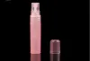 Blanda färger 100pcslot 5 ml Multicolor Transucens Plast Atomizer Bottle Travel Makeup Parfym Spray Refillable Bottle