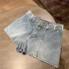 Kadınlar Artı Boyut Pantolon Tasarımcı Mektubu Baskılı Kadın Denim Şort Moda Seksi Mini Kısa Kız Yüksek Sokak Kot Pantolon Pant MQ34