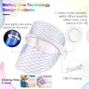 Massageador Facial 7 Cores LED Beauty Mask Pon Therapy Anti Acne Remoção de Rugas Rejuvenescimento da Pele Ferramentas de Cuidados com a Pele do Rosto 230621